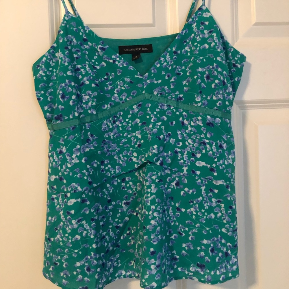 Banana Republic Chiffon Ruffle Blouse 0 / Small